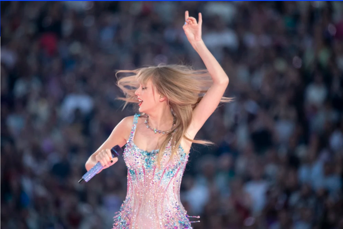 Taylor Swift Concert with Crowd